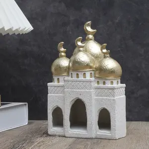 Middle Eastern Style Resin Statue - Handcrafted Indoor Decor for Living Room & Multi-Room Display, A Cultural & Power-Free Art Piece