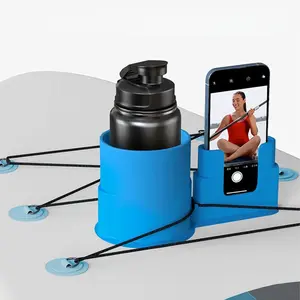 Paddleboard & Surfboard Drink Holder with Fixed Bracket - Mobile Smartphone Cellphone Stand, Water Sports Kayaking Accessories