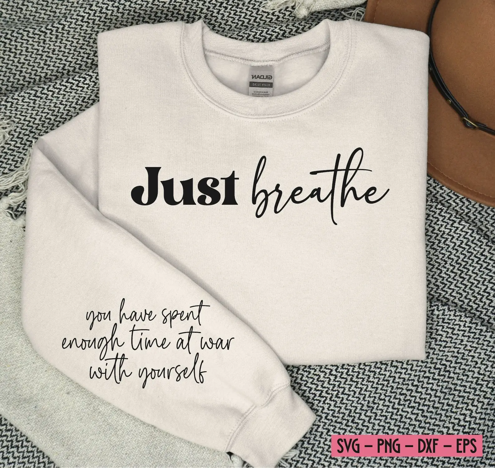 Just Breathe Sweatshirt Hoodie Tshirt, Streetwear Shirt, Gift for Women and Men