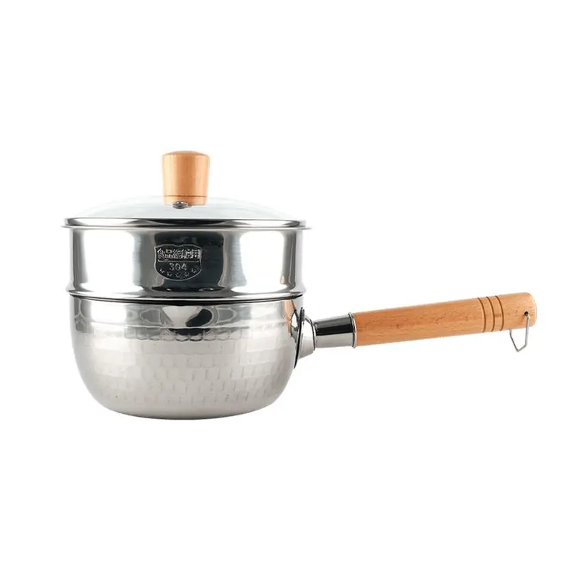 Yanosaku Stainless Steel Yukihira Pan With Steamer 18cm, 20cm