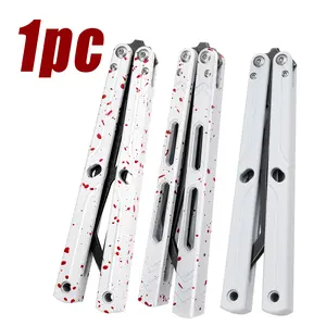 1pc Aluminum flip toy Novice trainer Outdoor EDC trainer stress relief toy.
