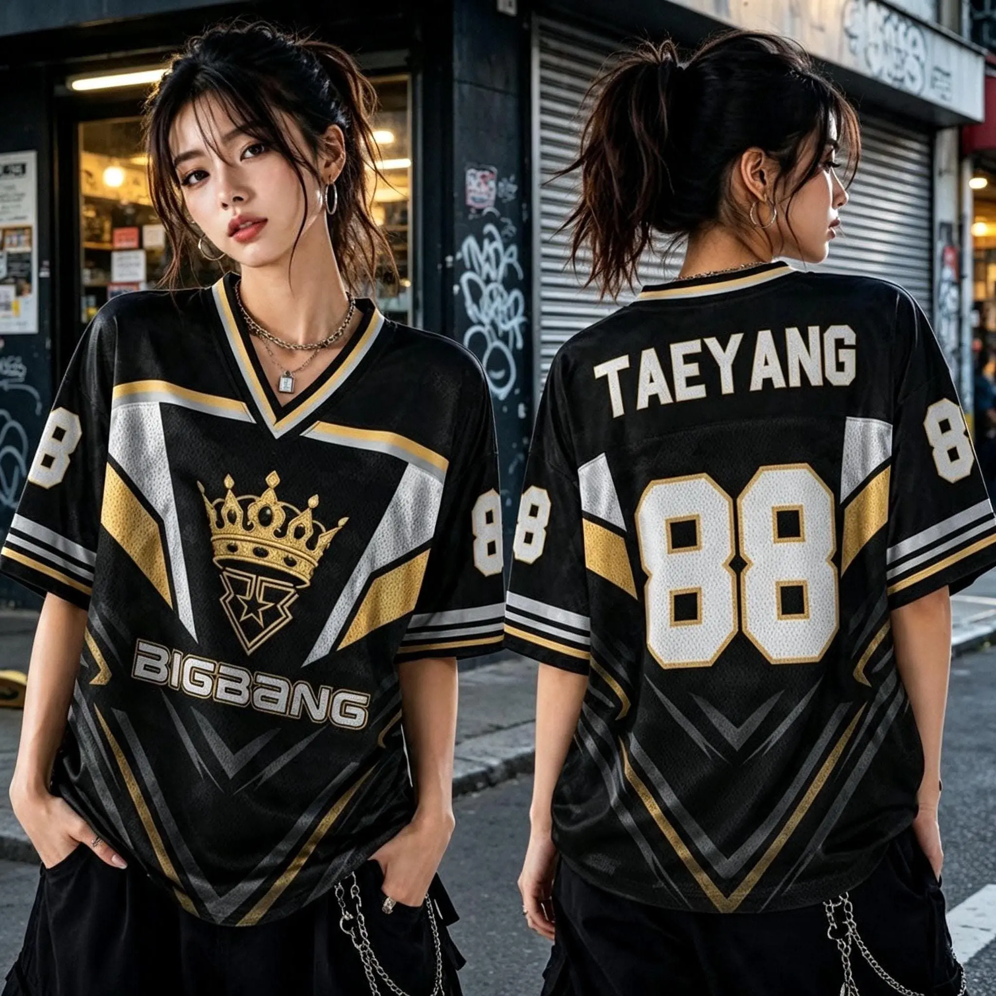 BIGBANG 2026 World Tour Mesh Jersey, Oversized Kpop Streetwear Shirt, VIP Fan Merch, Korean Concert Outfit, Breathable Sports Tee