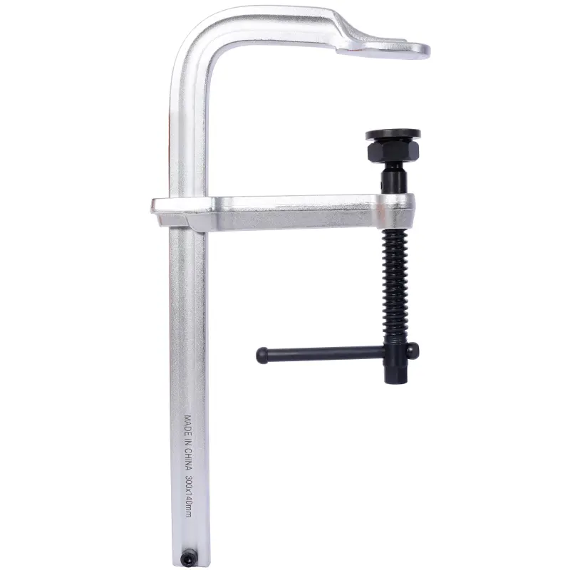 Heavy-Duty F-Clamp, Removable Swivel Pad, Deep Throat F Clamp 5-1/2", Heavy Duty Bar Clamp for Welding,12"x5 1/2"