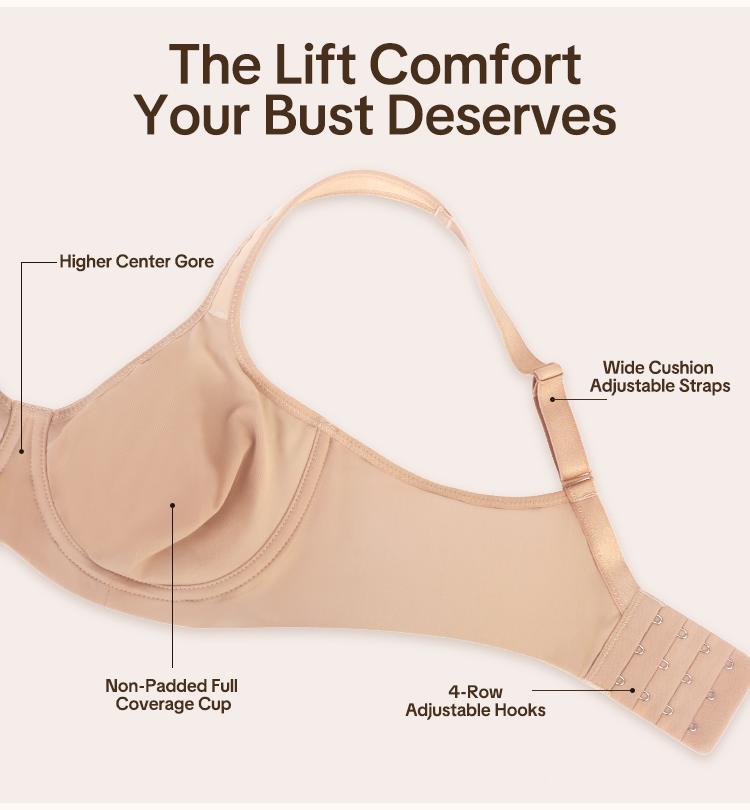 HSIA Joan Comfortzone Floral Print & Solid Soft Non-Padded T-Shirt Full Coverage Unlined Comfortable Underwire Plus Size Minimizer Bra Everyday Bra HSIA Joan Comfortzone Floral Print & Solid Soft Non-Padded T-Shirt Full Coverage Unlined Comfortable Underwire Plus Size Minimizer Bra Everyday Bra