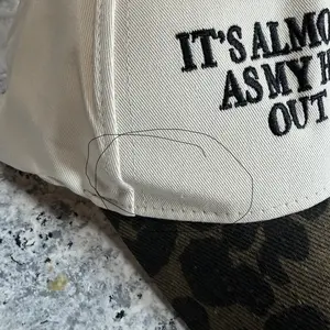 Funny "Almost As Hot As My Husband" Embroidered Hat | Retro Aesthetic Two-Tone Snapback Cap for Women | Trendy Camo & Graphic Summer Statement Baseball Cap