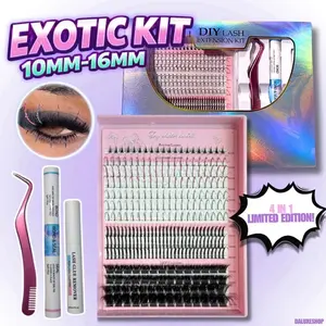 EXOTIC (Glitter) DIY Volume Lash Clusters with SPIKES, GLITTER SPIKES, & BOTTOMS