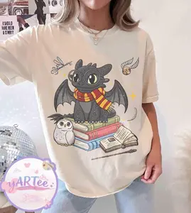 Toothless Vintage Shirt, Epic Universe Toothless T-Shirt, Toothless Gryff Costume Witch Halloween Shirt, Night Fury Wizard Universal Studios Shirt, gift for her, him, Womenswear Top