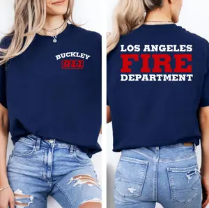 911 TV Show Shirt, Evan Buckley, Eddie Diaz, 9-1-1 TV Show Sweatshirt, Hoodie, LAFD Crewneck T-Shirt, TV Series Shirt