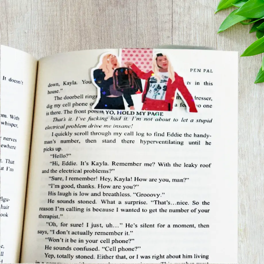 Yo hold my page Magnetic bookmark, durable and functional