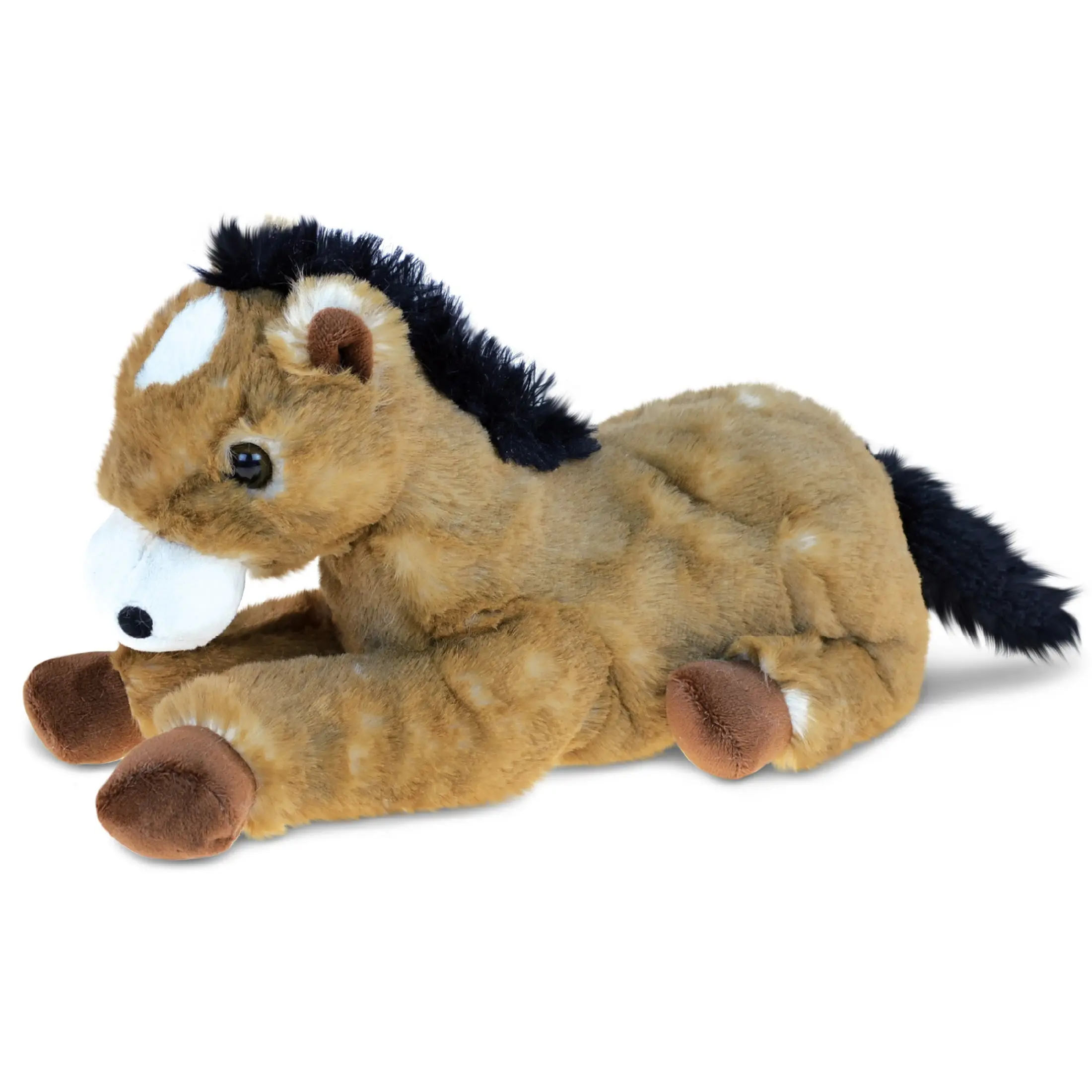 SUPER SOFT PLUSH - LYING BROWN HORSE