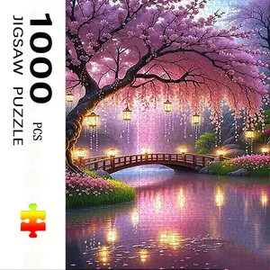 1000 Piece Landscape Theme Jigsaw Puzzle, Large Adult Family Interactive Toy, DIY Home Decor Brain Challenge, Holiday Scene, Perfect Gift