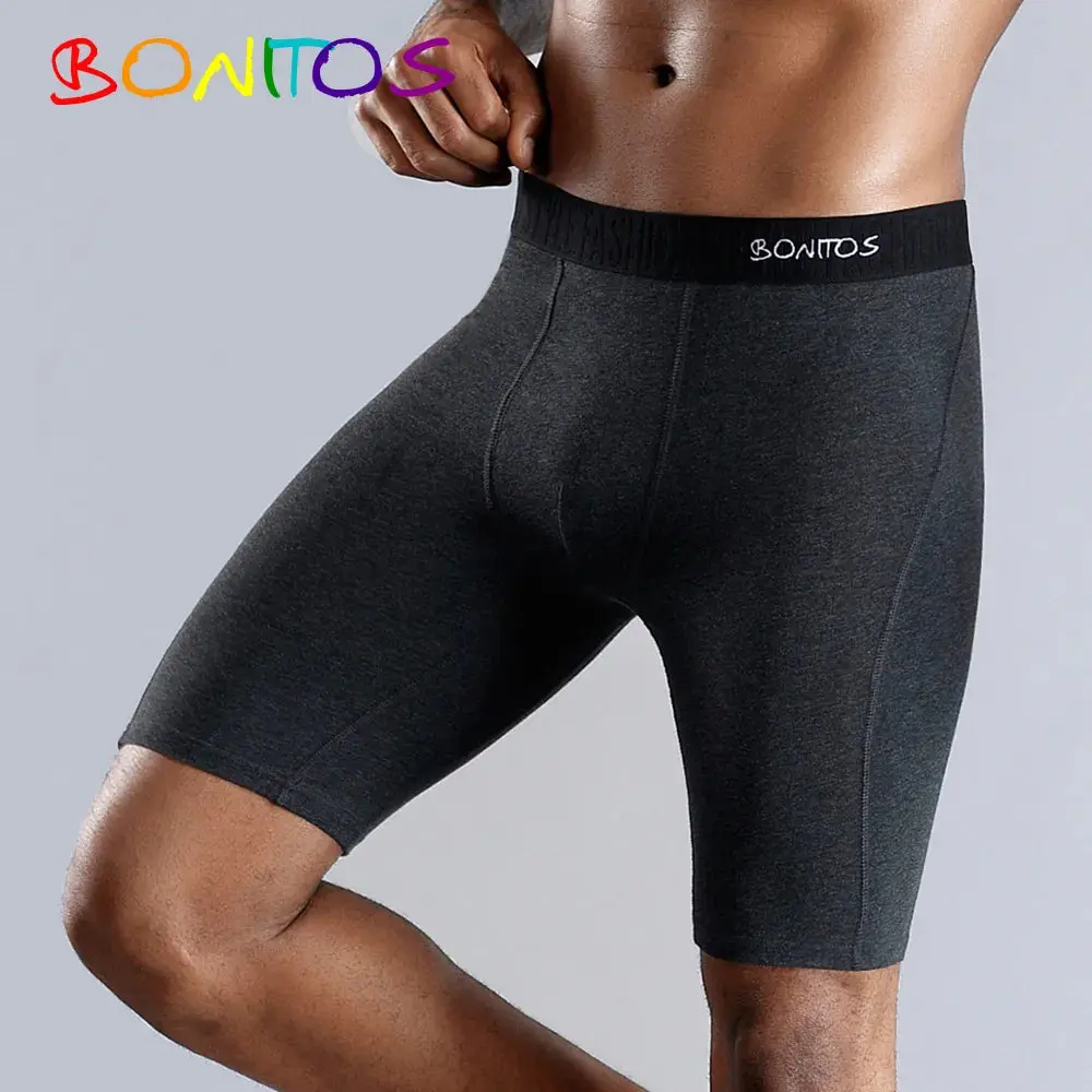 BONITOS Natural Cotton Long Boxer Shorts