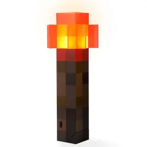 Minecraft Redstone Torch Lamp LED Mood Light Replica | 12.6 Inches