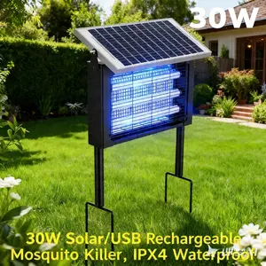 All-Round Insect Trapping Light, portable dual placement design with long battery life, practical for catering stores, outdoor stalls, country houses and park leisure areas