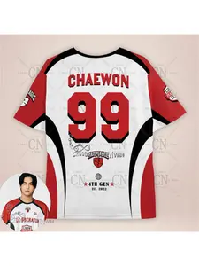 2026 New Kpop Fashion Jersey C-Chaewon Digital Graphic Short Sleeved Pop Music Tee Fan Gift Summer Men'S And Women'S T-Shirts