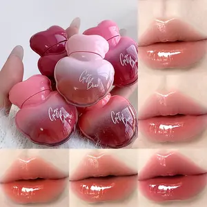 Gege bear love water light lip glaze mirror makeup color lip glaze Valentine's Day gift