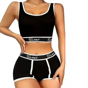 Plus Size Workout Set - Sports Bra & Bike Shorts