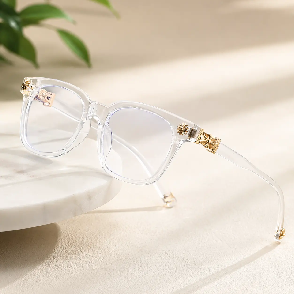 HOT 2026 Anti Blue Glasses for Men - Stylish Trendy Square Frames Eyeglass, Fashion Accessory Eyewear, Blue Light Blocking, Ideal for Work & Daily Wear Sports Eyewear