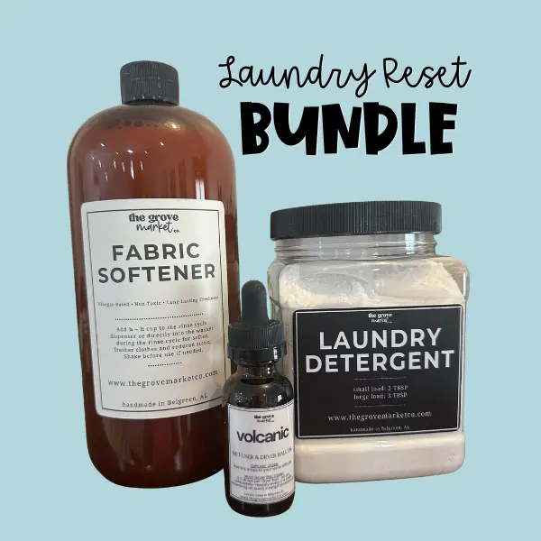 LIVE ONLY Laundry Reset Bundle – Detergent + Fabric Softener + Dryer Ball Oil ($40 Deal)