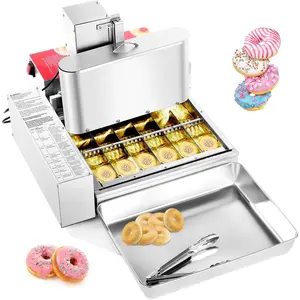 VEVOR Commercial Automatic Donuts Machine, 6 Rows Donuts Making Equipment, 360 pcs/hour Electric High Power Doughnut Maker, Stainless Steel Frying Auto Fryer, with Intelligent Control
