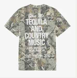 Camo Tequila and Country Music T-Shirt, Southern Graphic Tee