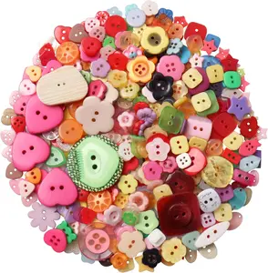 Buttons 2 and 4 Holes Assorted for Sewing Crafts DIY Projects Multiform