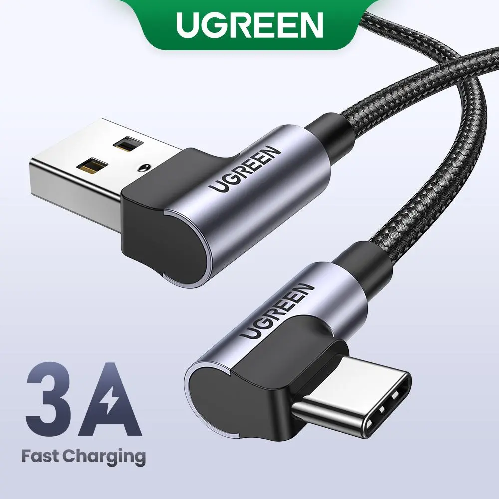 UGREEN 90-Degree USB to USB-C Cable, Fast Charging for iPhone 17/16 Pro Max/Plus, Android. Durable Cellphone Charger Cord -Deals for You,September Restock，TikTokShopBlackFriday ,TikTokShopHolidayHaul summerwins