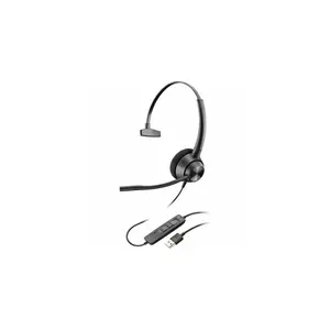 Poly EncorePro 320 Stereo USB-C Headset TAA - Microsoft Teams Certification - Mono - USB Type C - Wired - 32 Ohm - 50 Hz to 8 kHz - On-ear - Monaural - Ear-cup - Noise Cancelling, Uni-directional Micr