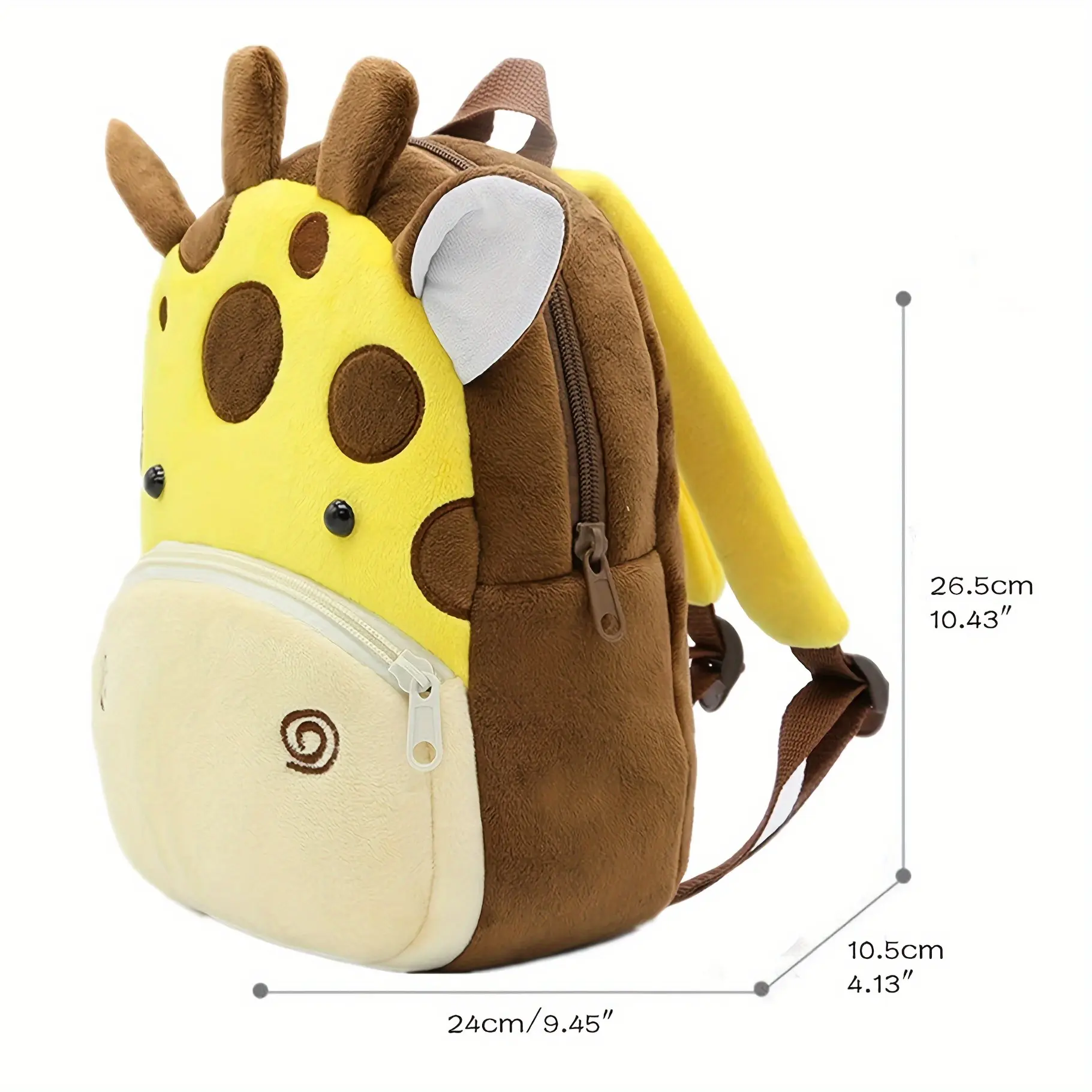 Kids' Backpack with Animal Embroidery - Customizable Present - Practical, Adorable, And Ideal for Preschool Or School