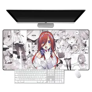 The Quintessential Quintuplets Computer Mouse Pad - Anti-Slip Smooth Surface Gaming Mousepad, Ideal Desk Mat for PC Keyboard, Anime Themed Gift