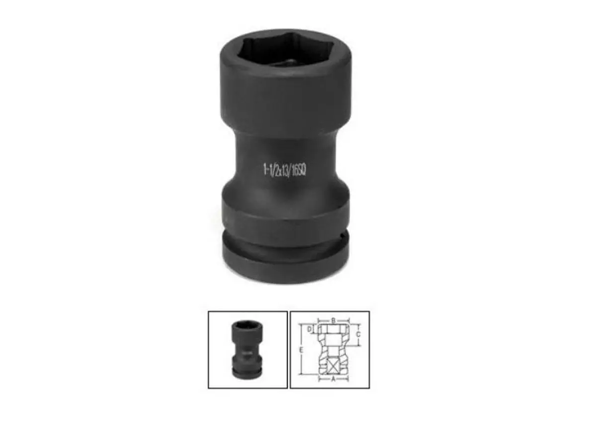 Grey Pneumatic Corp. GY4241MC High-Quality Alloy Steel Socket Tool for Pipe Fittings, 1 in. Drive, 41mm x 21mm Square Size, No Accessories Included, Socket Only