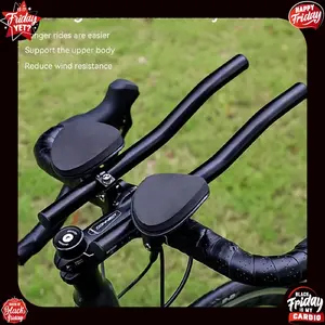 Universal Detachable Rest Handlebars, Strengthened Grip Stress Relief Design, Suitable for Mountain/road/tt Bike Long Distance Exploration Racing