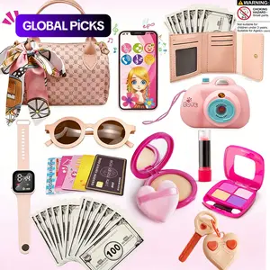 Children’s Jewelry Toys Set, 32-Piece Pretend Play Costume Accessories, Includes Handbag, Glasses, Camera, Phone, Watch, Scarf & Wallet, for Girls Ages 3-6+ #GLOBAL PICKS