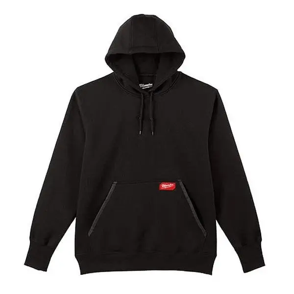 Milwaukee 350B Heavy Duty Tear Resistant Pullover Hoodie Black Men's Medium M