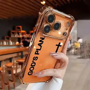 God's Plan Pattern Anti-Slip Phone cases Case Compatible with iPhone 17 Air 16 15 14 13 12 11 Pro Max Plus xs max Featuring Strengthened Four Corners Soft Back for Drop Protection 2D printing