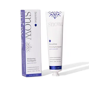SNOW Nano Hydroxyapatite Whitening Toothpaste | 10% Hydroxyapatite Toothpaste | Fluoride Free for Sensitive Teeth | Vitamin Infused | Enamel Safe Mint