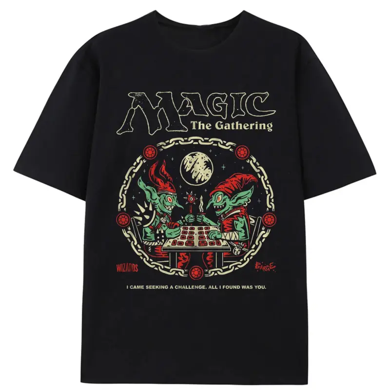 Magic The Gathering Collection The Challenge T-Shirt Funny Graphic Tee  Featuring Iconic Design Casual T Shirt For Men Tops summerwins
