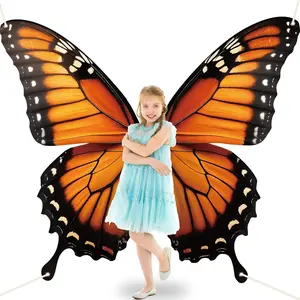 Butterfly Wings Backdrop Decoration Spring Monarch Butterfly Decor Photograph Background VBS Large Butterflies Party Hanging Banner Birthday Supplies for Women Girl Halloween Booth Photo Props Wall