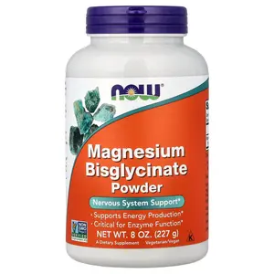 NOW Foods Magnesium Bisglycinate Powder, 8 oz (227 g)