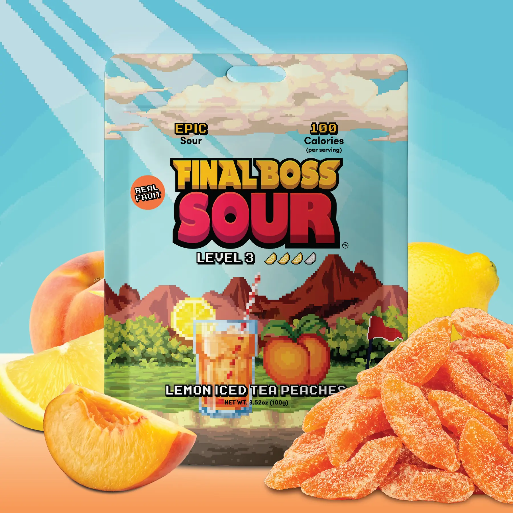 Level 3 Lemon Iced Tea Peaches (1 or 4 Pack)