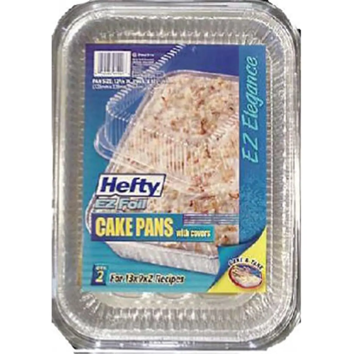 Reynolds 99940 Disposable Rectangular Pans, 13x9x2 in. Cake Baking Pans with Lids, 9-Pack (2 Sets Included), Lid, Rectangular Pan