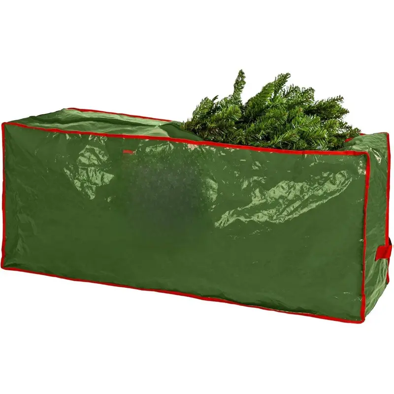 Christmas Tree Storage Bag - Stores 7.5 Foot Artificial Xmas Holiday Tree, Durable Waterproof Material, Zippered Bag, Carry Handles, Protects Against Dust, Insects and Moisture.