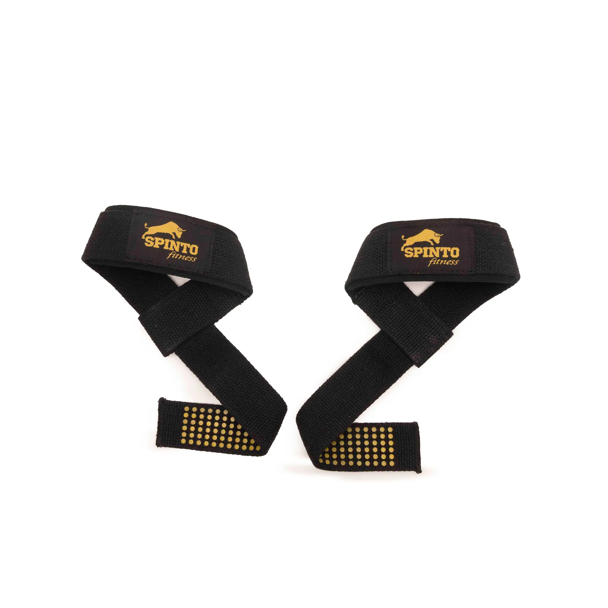 SPINTO FITNESS 5mm Silicone Padded Lifting Straps - Adjustable, Non-Slip, Durable Double-Stitched Wristbands with Balanced Supportive Fit for Weightlifting, Deadlifts, Unisex Gym Use - Straps for Lifting Confidence Enhancement