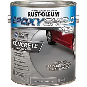 Rust-Oleum Corp 225380 1 Gallon- Battleship Gray Epoxyshield One Part Concrete Floor Paint