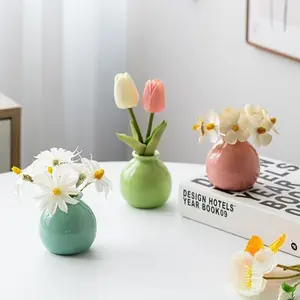 Modern Nordic Style Ceramic Vase, Ideal for Floral Arrangements and Hydroponics, Perfect Home Decor, 1 Piece Set