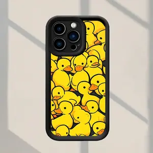 Trendy And Adorable Design Featuring a Small Yellow Duck, This Shock-Resistant And Anti-Fingerprint Phone Case Offers Complete Protection And Is Compatible with iPhone 17 E Air Pro ProMax iPhone16 15 14 Plus 13 12 Mini 11 X XS XR