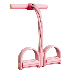 Multifunctional tension rope, 4-pole elastic yoga exercise pad tension belt, elastic pull rope fitness, home gym full-body exercise, sit-ups, yoga, abdominal training, Stretching Gear, Workout Bands