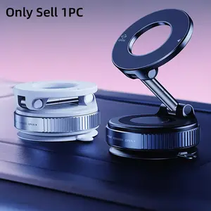 1PC Upgraded Vacuum Magnetic Car Phone Holder 360° Reinforced Ultra Suction Cup Phone Mount for MagSafe Cell Phone Holders for Your Car/Gym/Mirror Mount for iPhone & Android Car Phone Stand