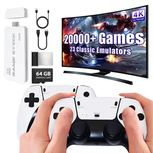 M15 Pius Vintage Game Controller Set, Classic Video Gaming Joystick with 4K HDMI,  23 Emulators & over 20000 Games