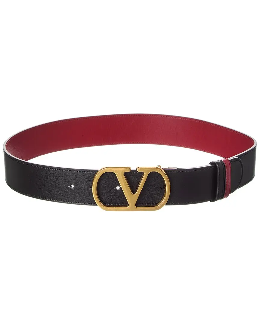 Valentino Vlogo Signature Reversible Leather Belt